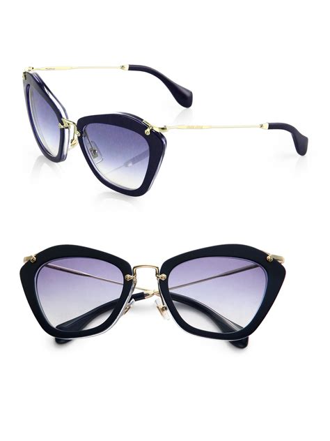 miu miu blue sunglasses|miu sunglasses for women.